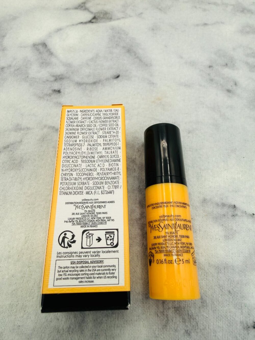 Yves Saint Laurent Skincare Set-Pure Shot Eye Reboot Concentrate,5ml-2pc-BOX-NEW - Picture 11 of 15